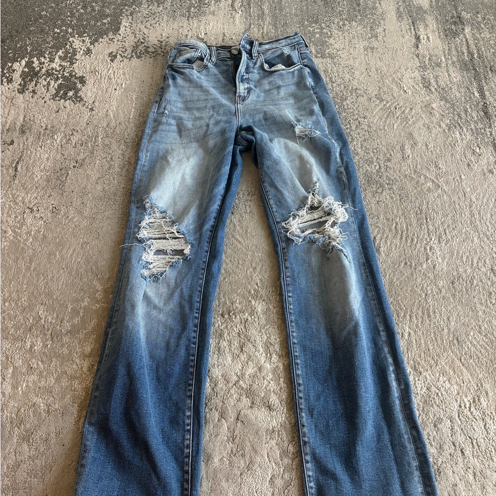 Distressed Blue Women's Jeans